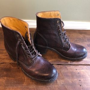 Frye Sabrina Lace Up Boots, 8.5